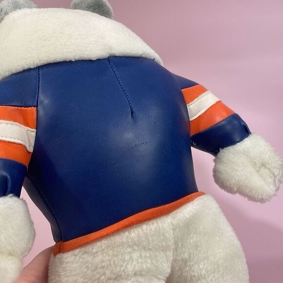 Vintage Denver Broncos souvenir 10 Bulldog Dog Plush Stadium 14” tall 1998 - Picture 5 of 9